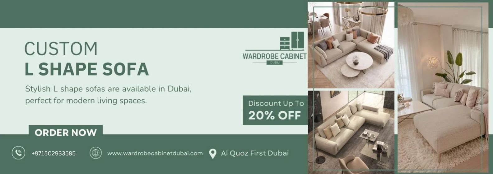 Custom Made L-Shape Sofa Dubai (1)